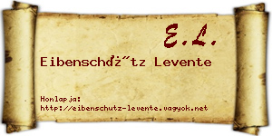 Eibenschütz Levente névjegykártya